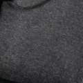 Dark grey thermal fleece-lined winter tights fabric detail close up view. - Pantyhose / Dark Gray