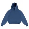 Sudadera con capucha oversize azul lisa para hombres y mujeres, jersey de streetwear casual. - S / Tops / Azul