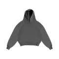 Sudadera con capucha oversize gris oscuro lisa para hombres y mujeres, jersey casual. - S / Tops / Gris oscuro