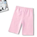 Shorts de sport rose pour femme legging de yoga fitness vue de detail vetement confortable. - S / Blanc