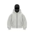 Herbst Winter Oversize Reißverschluss Hoodie mit Sturmhaube Y2K Streetwear Freizeitjacke - S / Oberteile / Hellgrau