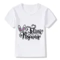 Kids summer white short sleeve t shirt with cute Easter bunny print casual children top - White 22732 / 24M