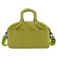 Green thickened yoga gym bag, large capacity travel handbag and shoulder messenger sports bag. - Green