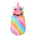 Bebé chaleco con capucha estrella arcoíris unicornio body sin mangas ropa de invierno - Peleles