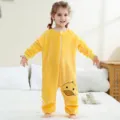 Tutina neonato in flanella gialla disegno animato design animale carino sacco nanna - 80 / Yellow Duck