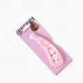 Fondant cake cutter embosser tool set, pink plastic pastry roller mold for decorating. - Fondant Lace Cutter