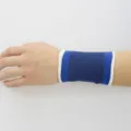 Sport polsband elastische polssteun voor fitness basketbal unisex bescherming uitrusting - Polsbeschermer / Blauw Zwart Gestreept