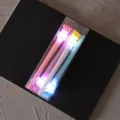 Boxed set of 4 cute cartoon bear glowing pens, creative stationery gift for school students. - Luminous Bear / 0.5mm