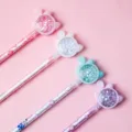Bonito bolígrafo de gel con lentejuelas de gato, set de papelería escolar pastel. - 0.5mm / Rosa