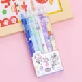 PVC boxed 6-piece retractable erasable gel pen set with cute cartoon designs for students. - Colorful Astronaut / 6 Pieces/Pack