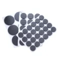 Thickened anti-slip furniture pads, round self-adhesive floor protectors for chair legs. - Square / 30 Packs / Black