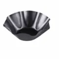 Cuenco para hornear de acero al carbono estriado antiadherente, molde de 8 pulgadas. - Forma Floral de Ocho Pétalos Grande