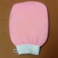 Gant de gommage rose, gant de douche exfoliant simple couche pour un nettoyage en profondeur. - 15*21cm / Rose de qualité supérieure