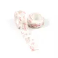 Cute cartoon finger bandage self-adhesive tape rolls pink variant for protection and sports. - Cream Pig