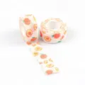 Cute peach print self-adhesive finger tape, breathable elastic bandage for writing protection. - Summer Peach