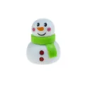 Cute Christmas snowman pull back toy car, miniature plastic holiday gift for kids and toddlers. - Christmas Pull-Back Green Scarf Snowman