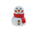 Cute snowman pull back car Christmas toy, festive decoration gift for kids and toddlers. - Christmas Pull-Back Red Scarf Snowman