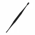 Black double-ended silicone ear pick, soft spiral and massage tip earwax removal tool set. - Silicone Ear Pick / Black