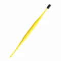 Kids Double-Headed Silicone Ear Pick Variant, Lemon Yellow Spiral and Massage Tips - Silicone Ear Pick / Yellow