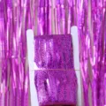 Purple holographic foil fringe curtain for birthday party wedding stage background decoration. - Rose Red