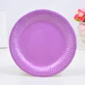 Lila Einweg Pappteller für Party, Geburtstag, Kuchen, Grillen und Kinder Basteln Kunst. - Hellviolett