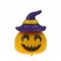 Halloween pumpkin witch hat plastic toy cute festival party gift mini toy decoration item - Halloween Light Yellow Pumpkin
