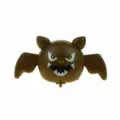 Cute brown bat shaped wind-up toy with funny cartoon face, perfect novelty gift for kids and parties. - Halloween Brown Bat