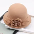 M (56-58cm) / Solid Large Flower - Camel