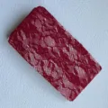 Red floral lace pantyhose sheer hollow out sexy leg sleeves fashion hosiery accessory hot - Burgundy