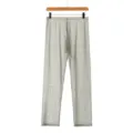 Men's sheer mesh trousers transparent thin breathable casual loungewear grey green variant - S / Gray