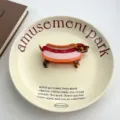 Cute dachshund acetate hair claw clip, fun hotdog animal design shark clip for women hair styling. - Hot Dog Dachshund