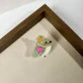 Cute bird shaped acrylic hair claw clip detail, small cute hair accessory for kids. - 5#
