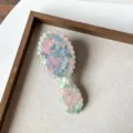 Petite brosse à cheveux en acétate, mini peigne de massage portable, style multicolore. - Style 3