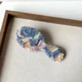 Petite brosse à cheveux coussin d'air en acétate, effet marbré bleu, mini peigne de voyage - 9