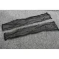Black sheer lace mesh slouch socks, thin sheer mid-tube hosiery for women and girls daily wear. - Black Branch