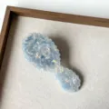 Petite brosse à cheveux coussin d'air en acétate, peigne de massage de voyage bleu nacré portable. - 12