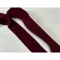 Automne hiver collants femmes couleur unie motif losange ajouré élastique chaud bas sku - Taille unique / Rouge Angola