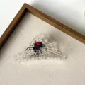 Transparent spider web hair claw clip gothic punk cute hair accessory for women girls styling - Spider