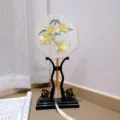 Ancient style embroidered round fan for Hanfu accessory Qipao photography performance - 25