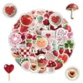 50 pezzi simpatici adesivi di fragola estetici impermeabili decalcomanie di cartoni animati - Graffiti Fragola (TQ50-1210) / 50 Pezzi/Confezione