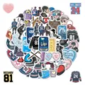 50pz adesivi impermeabili di hockey romance per borraccia telefono decorazione - TQ50-1232