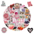 50 Pcs Pegatinas Estéticas Amantes De Libros Picantes Impermeables Vinilo DIY Para Botella - Pegatinas de Graffiti Amantes de los Libros (TQ50-1220)