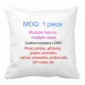 Custom white throw pillow cover for personalized photo printing and home decor sofa cushion. - Single-Sided Linen Pillowcase; Inner Not Included; 45x45cm / Style 0