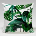 Tropical plant digital print throw pillow cover stylish home decor cushion cover soft fabric - Single-Sided Peach Skin Pillowcase / 45x45cm Without Insert / Tropical Plant Style 1