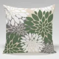 Modern dahlia floral throw pillow cover decorative cushion case for home sofa bedroom decor - Single-Sided Peach Skin Pillow Cover Without Core 45x45cm / Multicolor 23