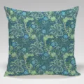 Housse de coussin décorative motif floral vintage carré pour canapé lit vue détaillée - Housse de Coussin Peau de Pêche Unilatérale Sans Noyau 45x45cm / BZ202501023-2