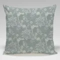 Housse de coussin carree imprime floral botanique vintage, style arts et metiers elegant. - Housse de Coussin Peau de Pêche Unilatérale Sans Noyau 45x45cm / BZ202501023-4