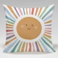 Bohemian retro sun rainbow pillowcase decorative square cushion cover for living room sofa home decor - BZ202406025-6