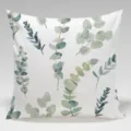 Fundas de cojín decorativas con hojas de eucalipto en acuarela verde para el hogar. - BZ20240207-6