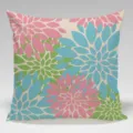 Decorative dahlia print throw pillow cover for living room sofa home decor comfortable fabric. - Single-Sided Peach Skin Pillow Cover Without Core 45x45cm / Multicolor 26